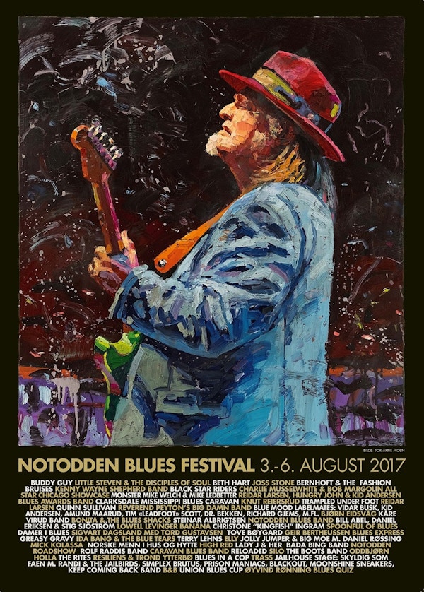 Festivalplakat Notodden blues festival