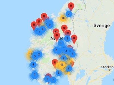 Akustikk Kart Norge Lavoppl