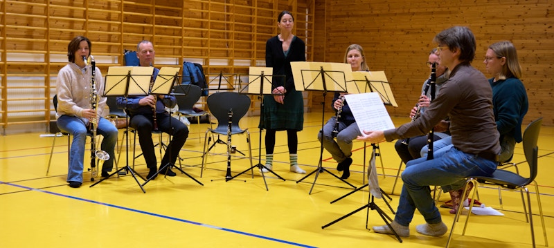 Huskonsert Opus 82 klarinettensemble i Sandvika videregående skole